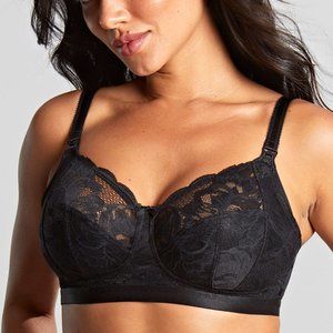 NWT | Panache Naomi Wireless Nursing Bra | 32 HH | Black
